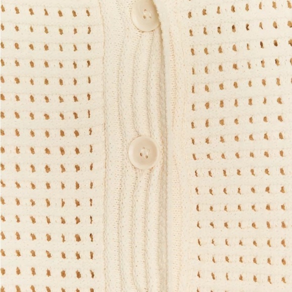 ZARA CHECKERED KNIT JACKET WITH FRINGE - Picture 9 of 13